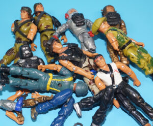 AMERICAN DEFENSE U.S. FORCES ACTION FIGURES & BODY PARTS JOB LOT 1980s REMCO TOYS
