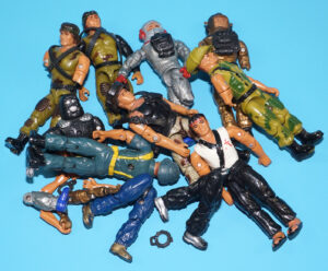 AMERICAN DEFENSE U.S. FORCES ACTION FIGURES & BODY PARTS JOB LOT 1980s REMCO TOYS