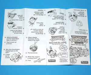 TMNT TEENAGE MUTANT NINJA TURTLES NATIONAL TURTLE QUIZ JOKEBOOK #11 1990 PLAYMATES