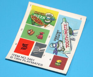 TMNT TEENAGE MUTANT NINJA TURTLES ORIGINAL UNUSED STICKER SHEET INSERT RAPHAEL’S BASEBALL PLAYSET 1994 PLAYMATES