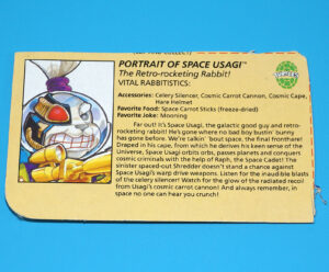 TMNT TEENAGE MUTANT NINJA TURTLES FILE CARD FILECARD SPACE USAGI JOYIMBO 1991 PLAYMATES