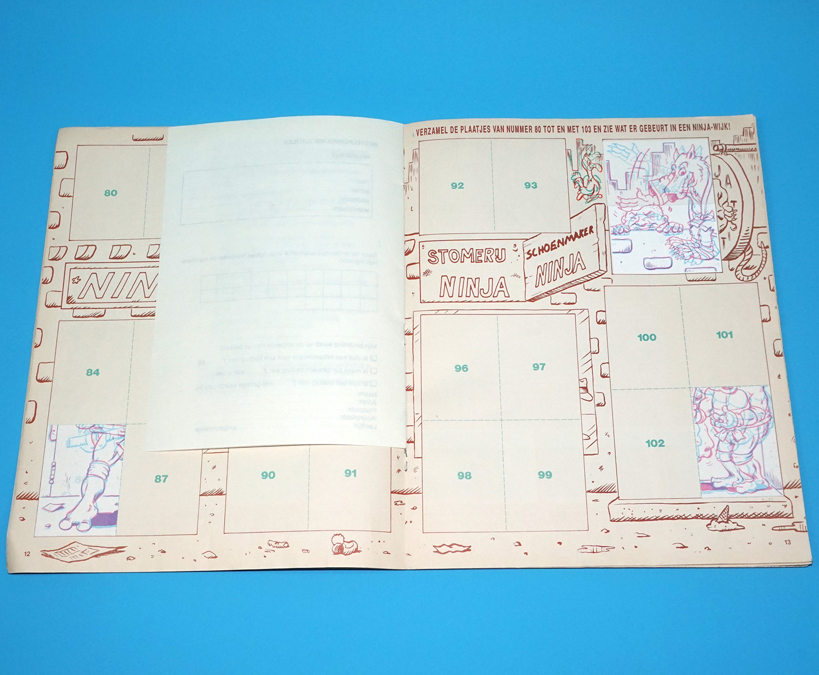 TMNT TEENAGE MUTANT NINJA TURTLES STICKER ALBUM NL DUTCH EURO HERO 1990 SEMIC HOLLAND - Image 10