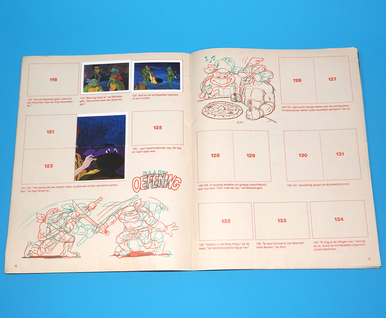 TMNT TEENAGE MUTANT NINJA TURTLES STICKER ALBUM NL DUTCH EURO HERO 1990 SEMIC HOLLAND - Image 12