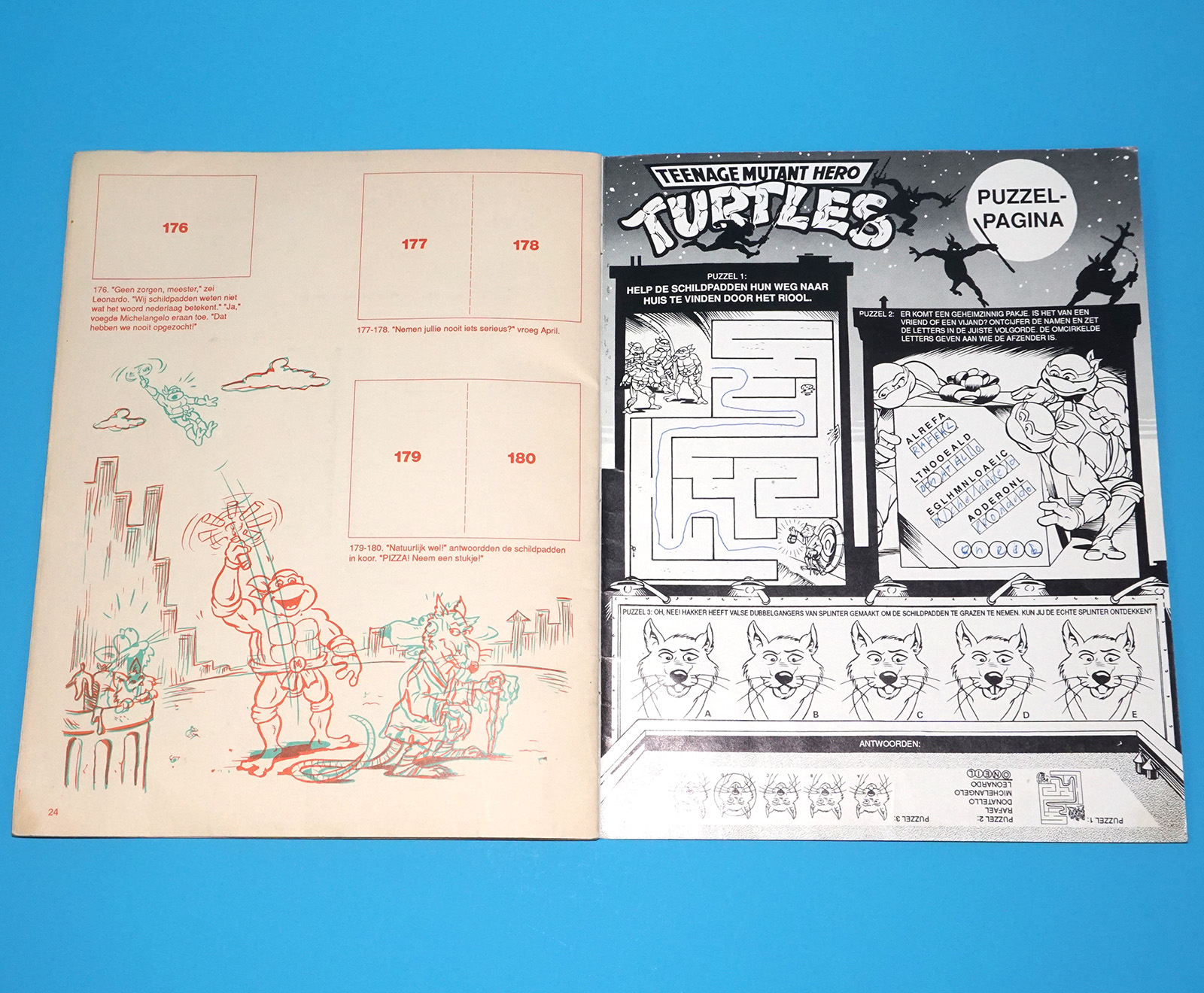TMNT TEENAGE MUTANT NINJA TURTLES STICKER ALBUM NL DUTCH EURO HERO 1990 SEMIC HOLLAND - Image 16