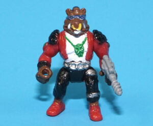TMNT TEENAGE MUTANT NINJA TURTLES ORIGINAL SPARE PART MINI MUTANTS BEBOP & DRILL GUN 1994 PLAYMATES