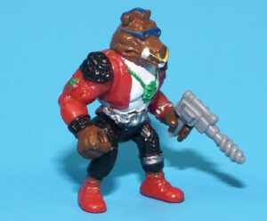 TMNT TEENAGE MUTANT NINJA TURTLES ORIGINAL SPARE PART MINI MUTANTS BEBOP & DRILL GUN 1994 PLAYMATES