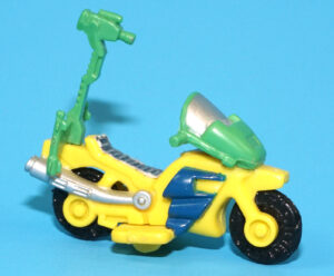 TMNT TEENAGE MUTANT NINJA TURTLES MINI MUTANTS TRANSPORT NEWS CYCLE 1994 PLAYMATES