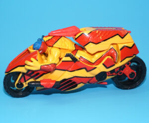 TMNT TEENAGE MUTANT NINJA TURTLES NEXT MUTATION TURTLEFLAGE LEO & CAM BLITZ CYCLE NEAR COMPLETE 1998 PLAYMATES