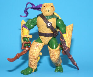 TMNT TEENAGE MUTANT NINJA TURTLES NEXT MUTATION TURTLEFLAGE CAMO-ARMOR DON 100% COMPLETE 1998 PLAYMATES