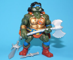 TMNT TEENAGE MUTANT NINJA TURTLES WARRIORS OF THE FORGOTTEN SEWERS SAVAGE LEO NEAR COMPLETE 1994 PLAYMATES