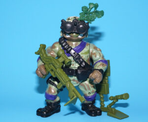 TMNT TEENAGE MUTANT NINJA TURTLES MUTANT MILITARY 2 DELTA TEAM DON NEAR COMPLETE 1993 PLAYMATES