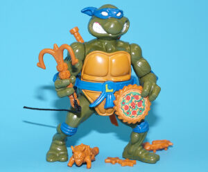 TMNT TEENAGE MUTANT NINJA TURTLES STORAGE SHELL LEONARDO 100% COMPLETE 1991 PLAYMATES