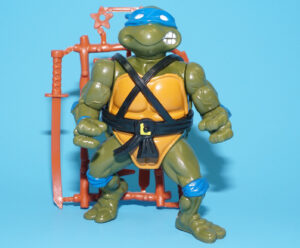 TMNT TEENAGE MUTANT NINJA TURTLES LEONARDO 100% COMPLETE 1988 PLAYMATES