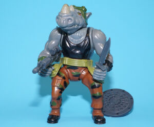 TMNT TEENAGE MUTANT NINJA TURTLES ROCKSTEADY 100% COMPLETE 1988 PLAYMATES