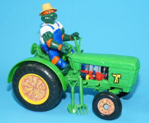 TMNT TEENAGE MUTANT NINJA TURTLES FARMER MIKE’S TURTLE TRACTOR 100% COMPLETE 1993 PLAYMATES