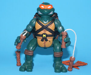 TMNT TEENAGE MUTANT NINJA TURTLES ACTION BLACK BELT BOXER MIKE 100% COMPLETE 1993 PLAYMATES