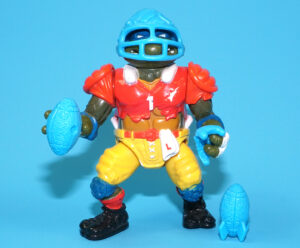 TMNT TEENAGE MUTANT NINJA TURTLES EURO T.D. TOSSIN’ LEO BLUE ACCESSORIES 100% COMPLETE 1991 PLAYMATES HTF
