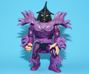 TMNT TEENAGE MUTANT NINJA TURTLES EURO SUPER SHREDDER PURPLE ARMOR 1991 PLAYMATES HTF