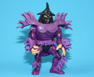 TMNT TEENAGE MUTANT NINJA TURTLES EURO SUPER SHREDDER PURPLE ARMOR 1991 PLAYMATES HTF