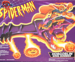 MARVEL SPIDER-MAN ANIMATED SERIES HOBGOBLIN WING BOMBER MIB NRFB EURO BOX SEALED CONTENTS 1994 TOY BIZ
