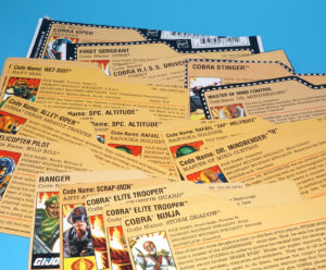 GI JOE FILE CARD LOT FILECARDS 25TH ANNIVERSARY (23X) 2007-2009 HASBRO