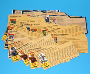 GI JOE FILE CARD LOT FILECARDS 25TH ANNIVERSARY (23X) 2007-2009 HASBRO