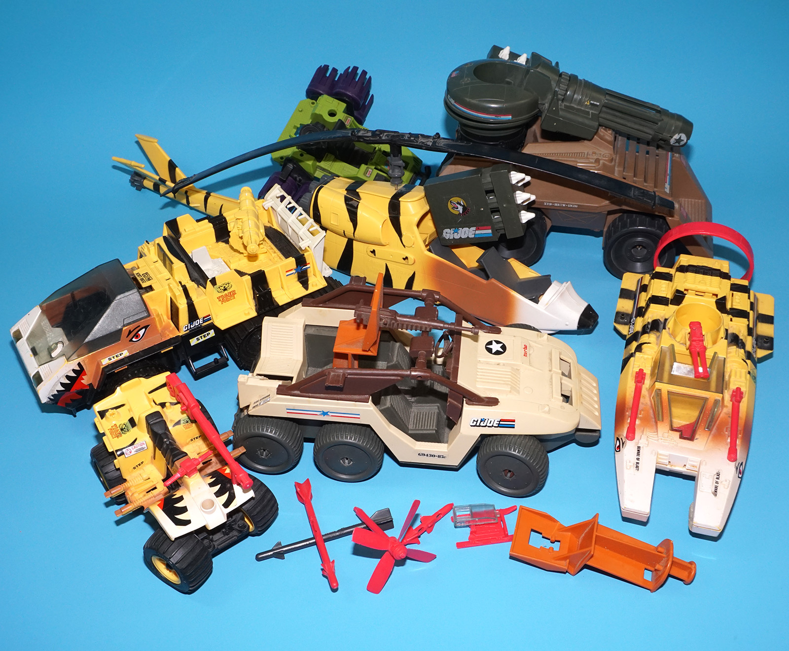 GI JOE JOB LOT 1988 DESERT FOX TIGER FORCE FLY PAW SHARK SPARES REPAIR HASBRO - Image 2