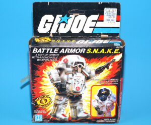 1983 GI JOE S.N.A.K.E. SNAKE BATTLE ARMOR ORIGINAL EMPTY US BOX & INSTRUCTIONS USA HASBRO
