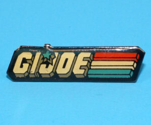 1987 GI JOE ENAMEL PIN BROCHE EURO MAIL AWAY BELGIUM