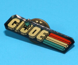 1987 GI JOE ENAMEL PIN BROCHE EURO MAIL AWAY BELGIUM