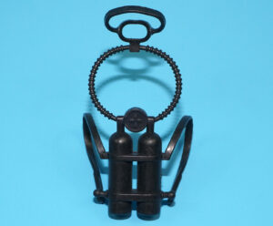 1982 GI JOE ACTION FORCE SAS FROGMAN 1983 ORIGINAL SPARE PART BACKPACK SCUBA GEAR HASBRO