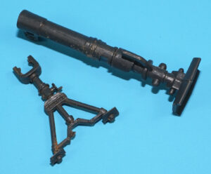 1982 GI JOE SHORT-FUZE v1 ORIGINAL SPARE PART MORTAR & STAND HASBRO