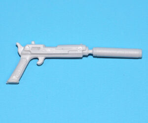 1987 GI JOE SGT SLAUGHTER RENEGADES MERCER v1 ORIGINAL SPARE PART PISTOL GUN HASBRO