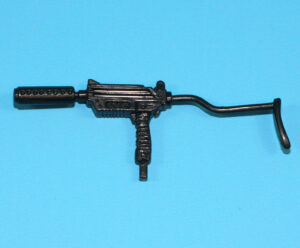 1989 GI JOE NIGHT FORCE SHOCKWAVE v2 1990 LAMPREYS ORIGINAL SPARE PART SUBMACHINE GUN HASBRO