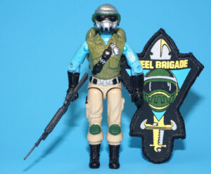 1989 GI JOE STEEL BRIGADE v1D 100% COMPLETE C9+ WITH PATCH HASBRO