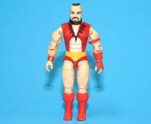 1993 GI JOE STREET FIGHTER II ZANGIEF v1 C8+ HASBRO