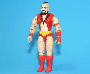 1993 GI JOE STREET FIGHTER II ZANGIEF v1 C8+ HASBRO
