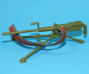 2007 GI JOE ROADBLOCK v16 ORIGINAL SPARE PART HEAVY MACHINE GUN HASBRO 25TH