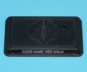 2008 GI JOE COBRA RED NINJA v3 ORIGINAL SPARE PART FIGURE STAND HASBRO 25TH