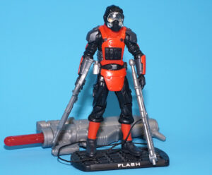 2009 GI JOE ROC ANTHONY FLASH GAMBELLO v3 LASER RIFLE TROOPER 100% COMPLETE C9+ HASBRO