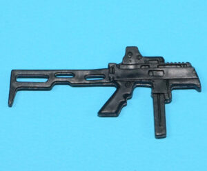 2009 GI JOE ROC DUKE v40 2013 COBRA COMBAT NINJA v1 ORIGINAL SPARE PART SUBMACHINE GUN HASBRO RETALIATION