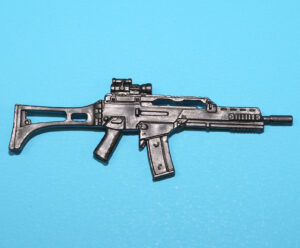 2009 GI JOE ROC SNAKE EYES v48 2012 ASHIKO v1 ORIGINAL SPARE PART RIFLE GUN HASBRO