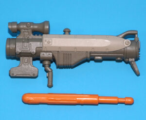 2012 GI JOE ROADBLOCK v22 NIGHT OPS ORIGINAL SPARE PART MISSILE & LAUNCHER HASBRO 25TH RETALIATION