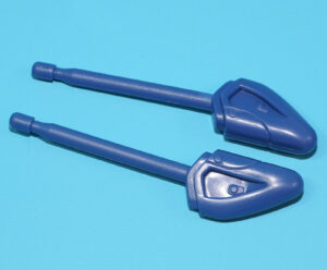 2012 GI JOE SNAKE EYES v58 ORIGINAL SPARE PART MISSILES (L+R) HASBRO 25TH RETALIATION