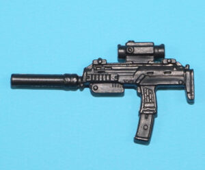 2014 GI JOE LADY JAYE v11 ORIGINAL SPARE PART SUBMACHINE GUN HASBRO 25TH 50TH