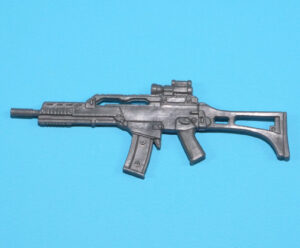 2014 GI JOE STEEL BRIGADE COMMANDER v2 ZOMBIE INITIATIVE ORIGINAL SPARE PART ASSAULT RIFLE GUN HASBRO 25TH CON