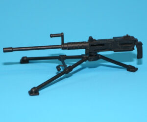 2008 GI JOE COBRA NIGHT WATCH TROOPER v1D ORIGINAL SPARE PART HEAVY MACHINE GUN HASBRO 25TH