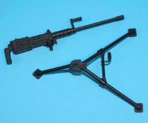 2008 GI JOE COBRA NIGHT WATCH TROOPER v1D ORIGINAL SPARE PART HEAVY MACHINE GUN HASBRO 25TH