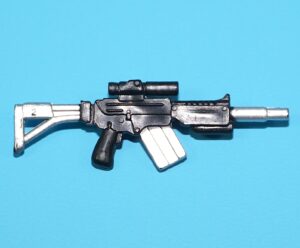 2009 GI JOE DUKE v32 ROC AIR RAID v1 ORIGINAL SPARE PART RIFLE GUN HASBRO 25TH