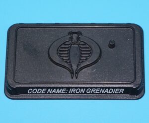 2008 GI JOE IRON GRENADIER v6 ORIGINAL SPARE PART FIGURE STAND HASBRO 25TH